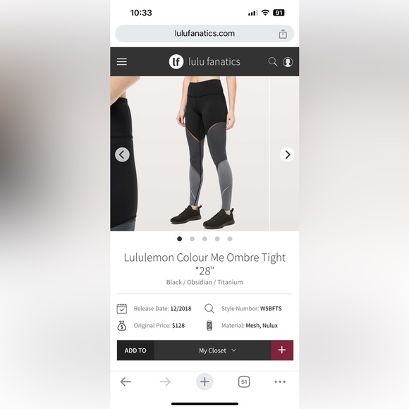 Lululemon Colour Me Ombré tight - Picture 11 of 11